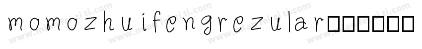 momozhuifeng rezular字体转换